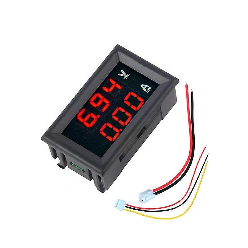 DC 100V 10A Mini Digital Voltmeter Ammeter Panel Amp Volt Voltage Current Meter Tester Detector 0.56" Dual LED Display Auto Car