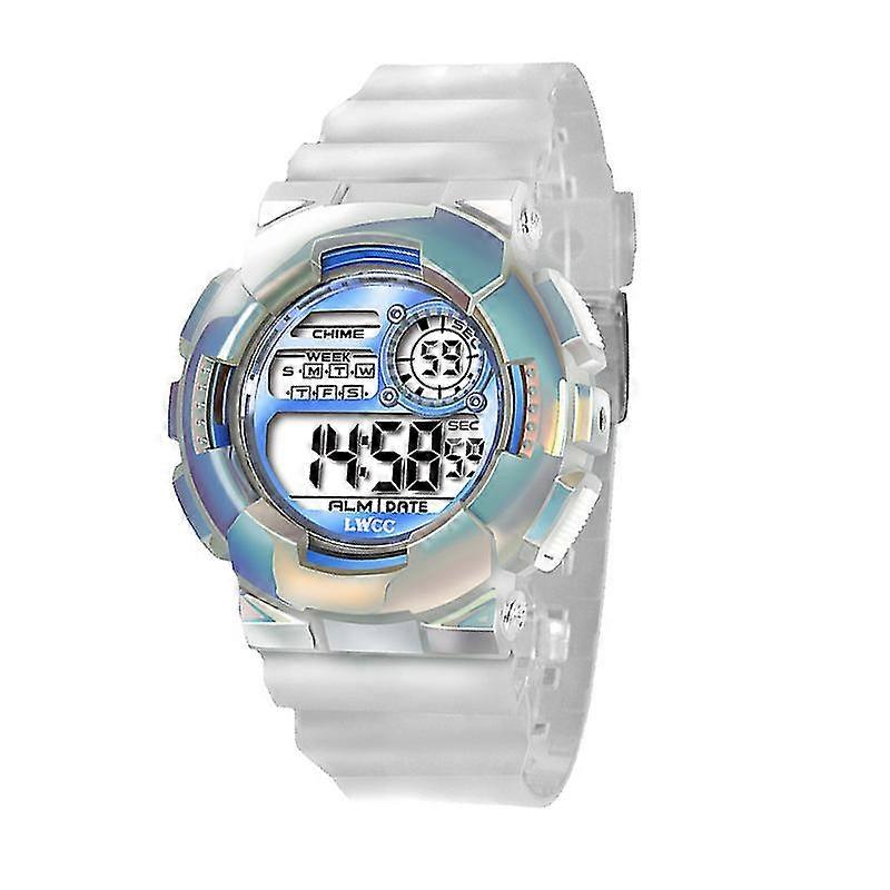 Transparent Gradient Color Children's Electronic Watch