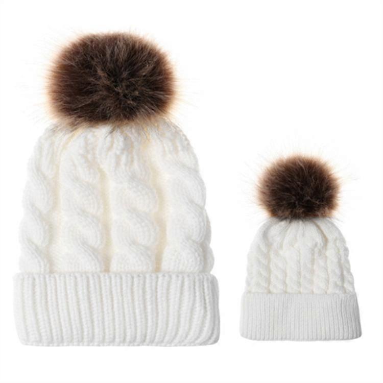 2 in 1 Autumn and Winter Parent-child Hat Set, Size: Parent-child