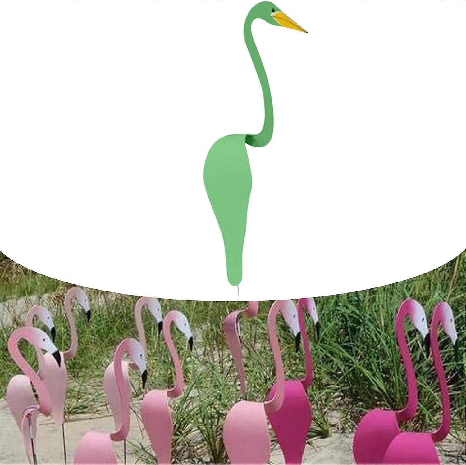 Flamants Roses Décoratifs Pour Jardin – Ornements Métal Qui Dansent Avec Le Vent – Décoration Extérieure Colorée