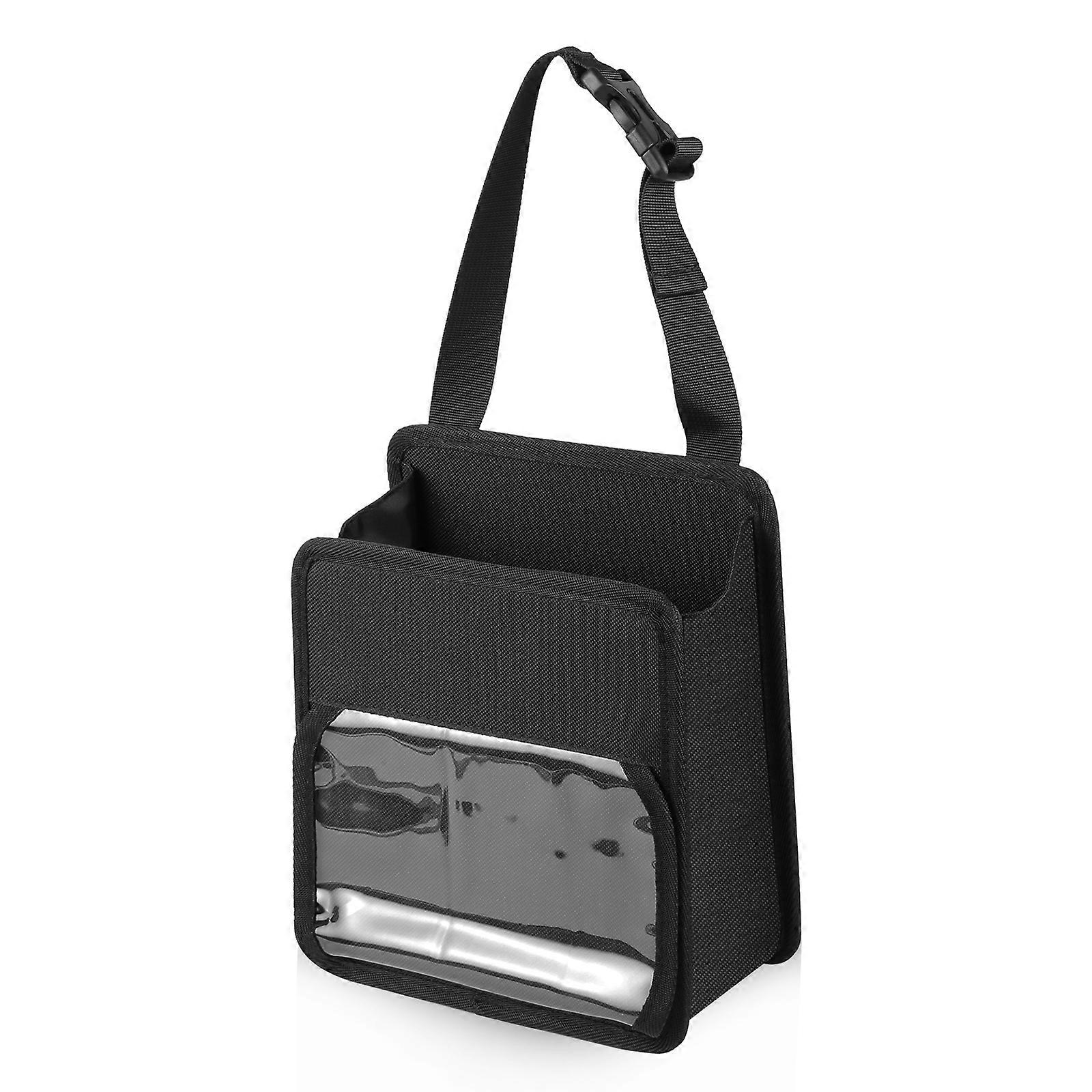 FUNADD Portable Folding Car Back Seat Hook Storage Box