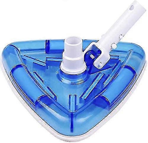Lessic Transparent Triangular Blue Vacuum Head With Swivel And Brush For Pools spa1pcs Hwy