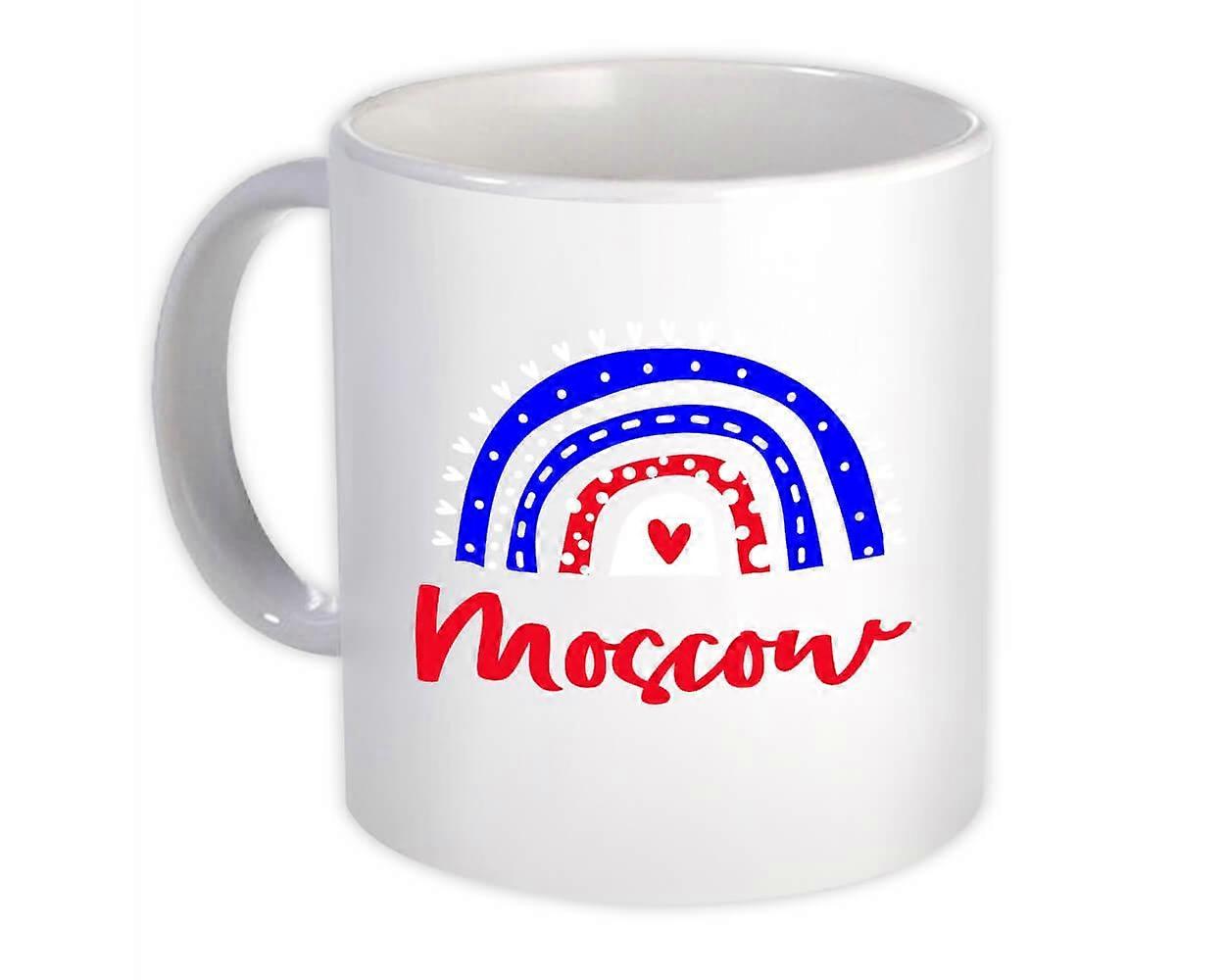 Gift Mug: Moscow Russia Rainbow