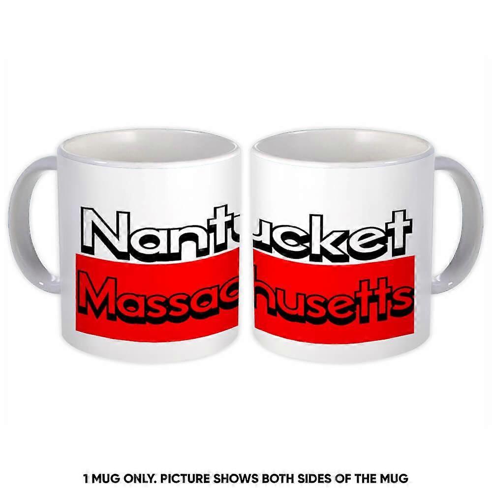 Gift Mug: Nantucket Massachusetts Rectangle