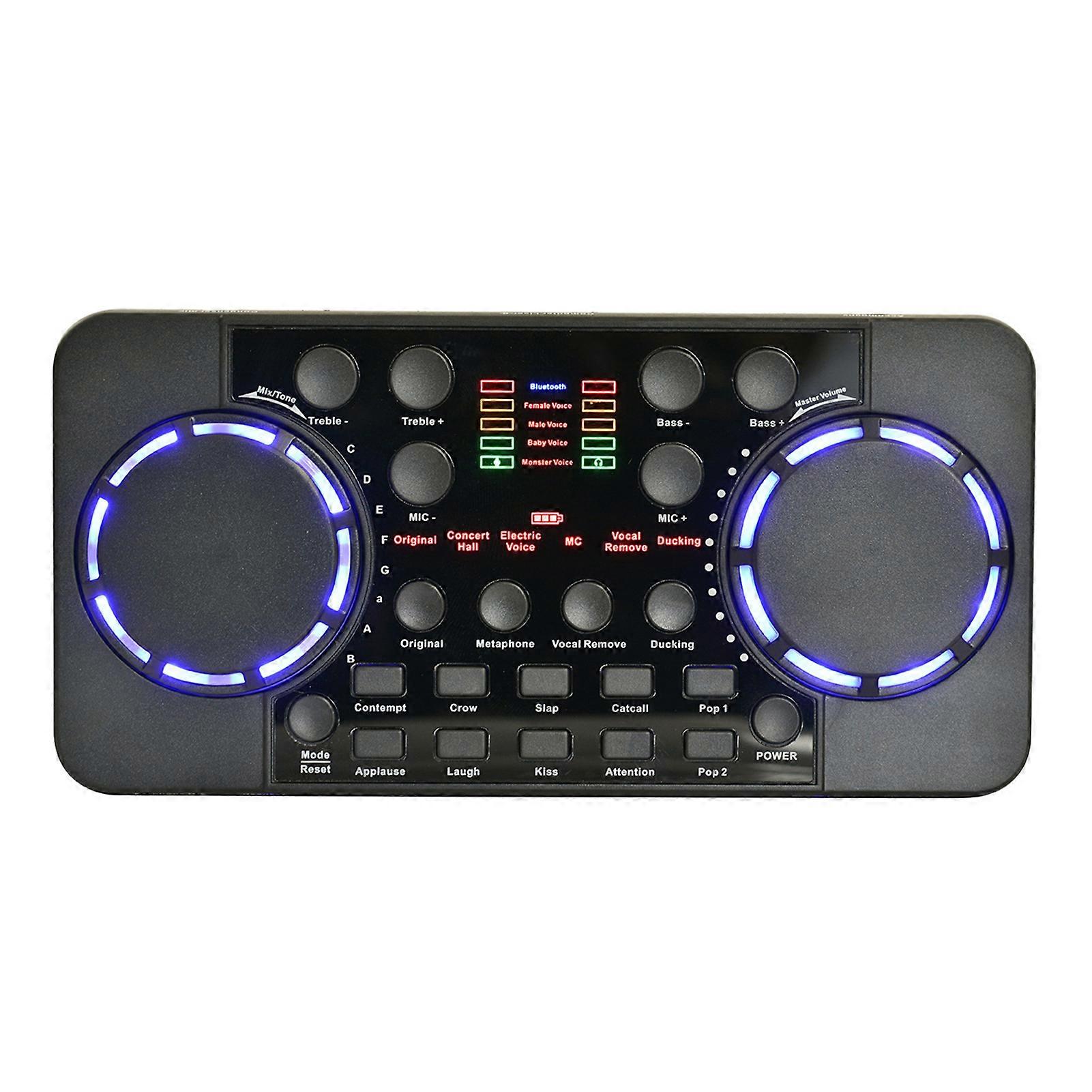 V300 PRO Noise Reduction Live Broadcast External Bluetooth-compatible Sound Card for Phone English Version