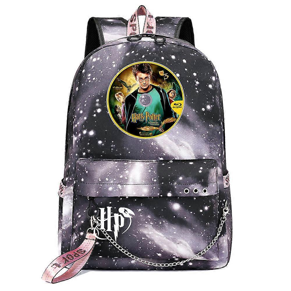 Magic School Wizards USB Charging Backpack, Shoolbag, Travel Notebook Bag for Kids, Students - Perfect Gifts High Quality