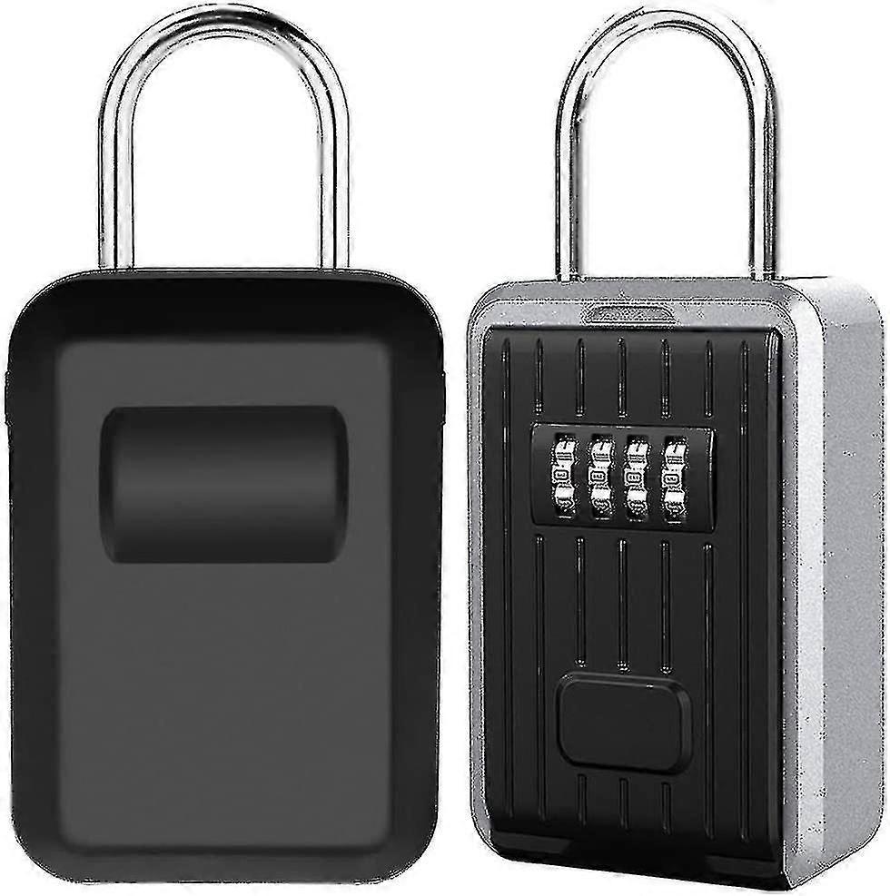 Key Safe Key Safe With 4-digit Code, Wall Mounted Key Box With Bracket Large