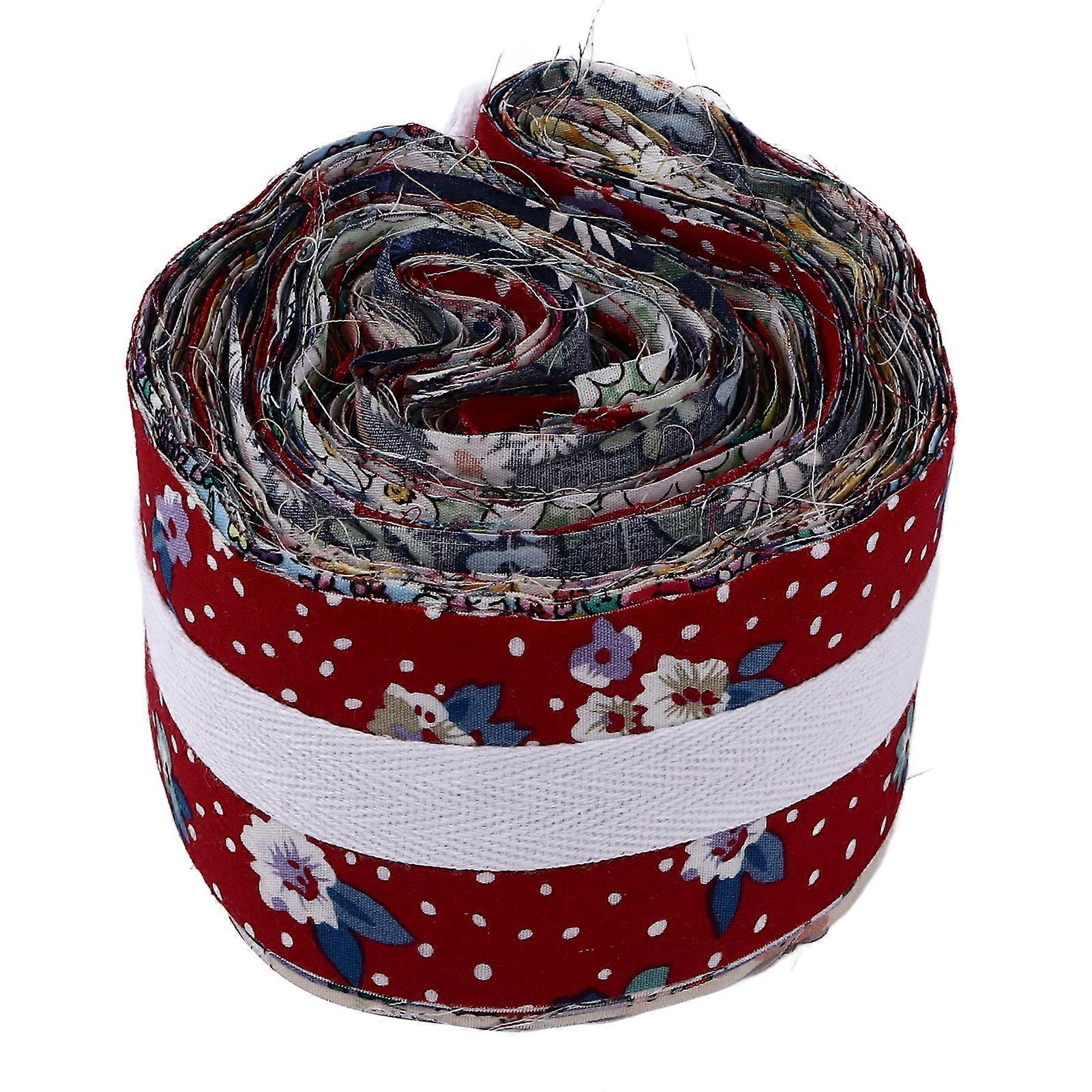 36Pcs Jelly Roll Fabric Rich Bright Color Wide Application Soft Pure Cotton Quilting Fabric for Clothes Tablecloth DIY