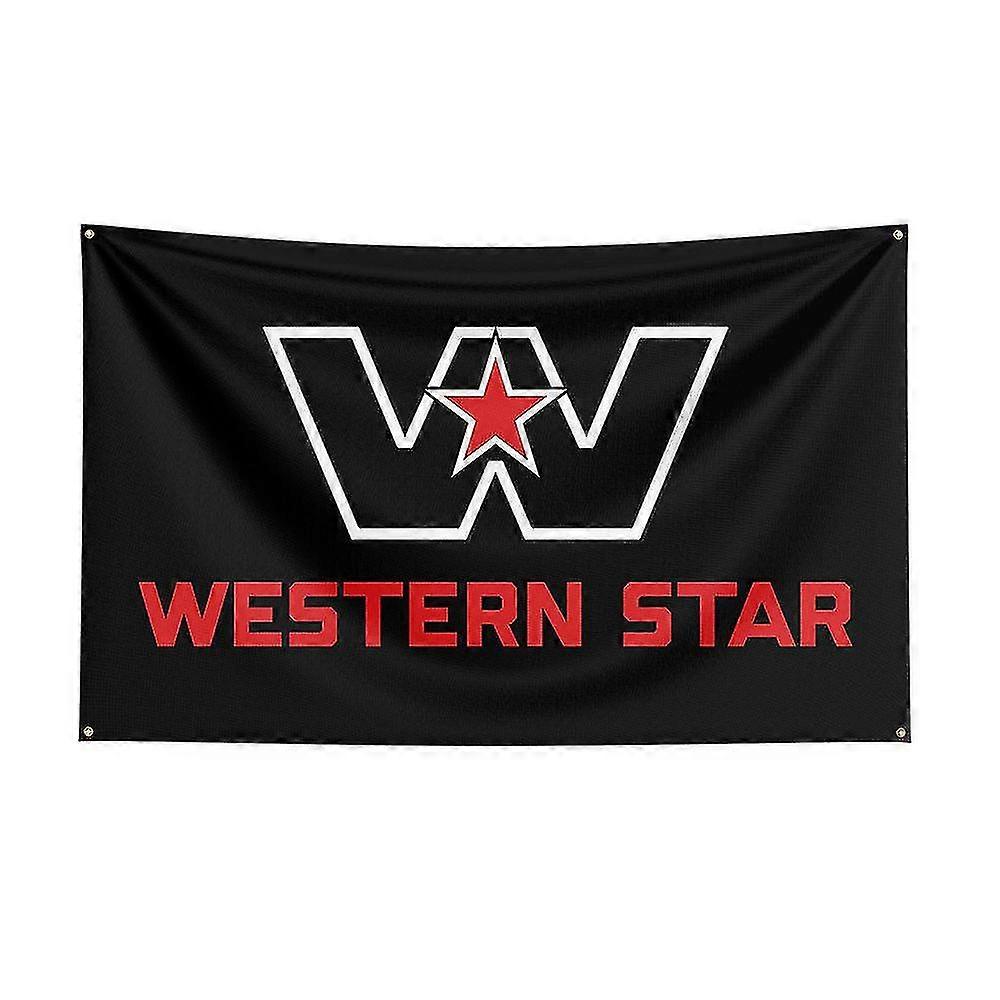 Born Pretty 3x5 Western Stars Flag Polyester Printed Racing Car Banner For Decor