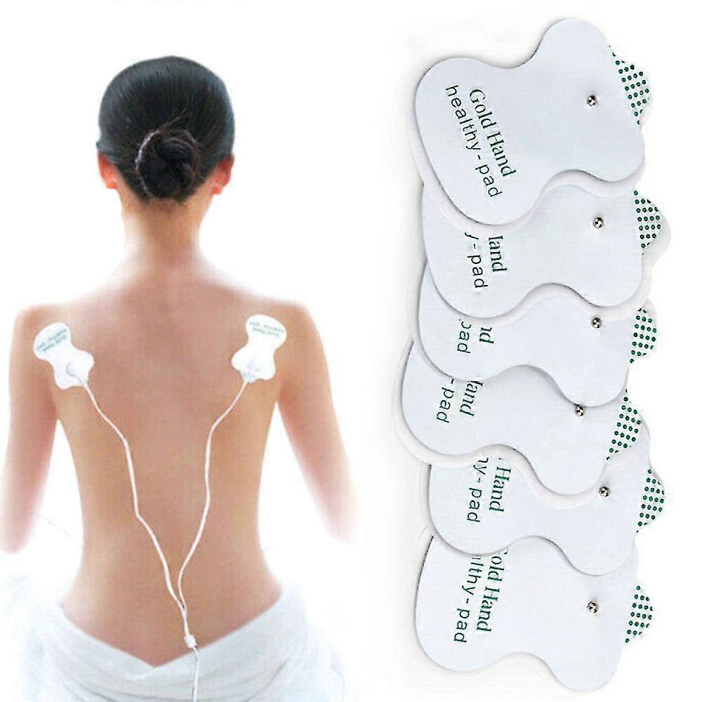 Reusable Stud Replacement Electrode Pads For Tens Machine Body Therapy Physiotherapy Massager Set