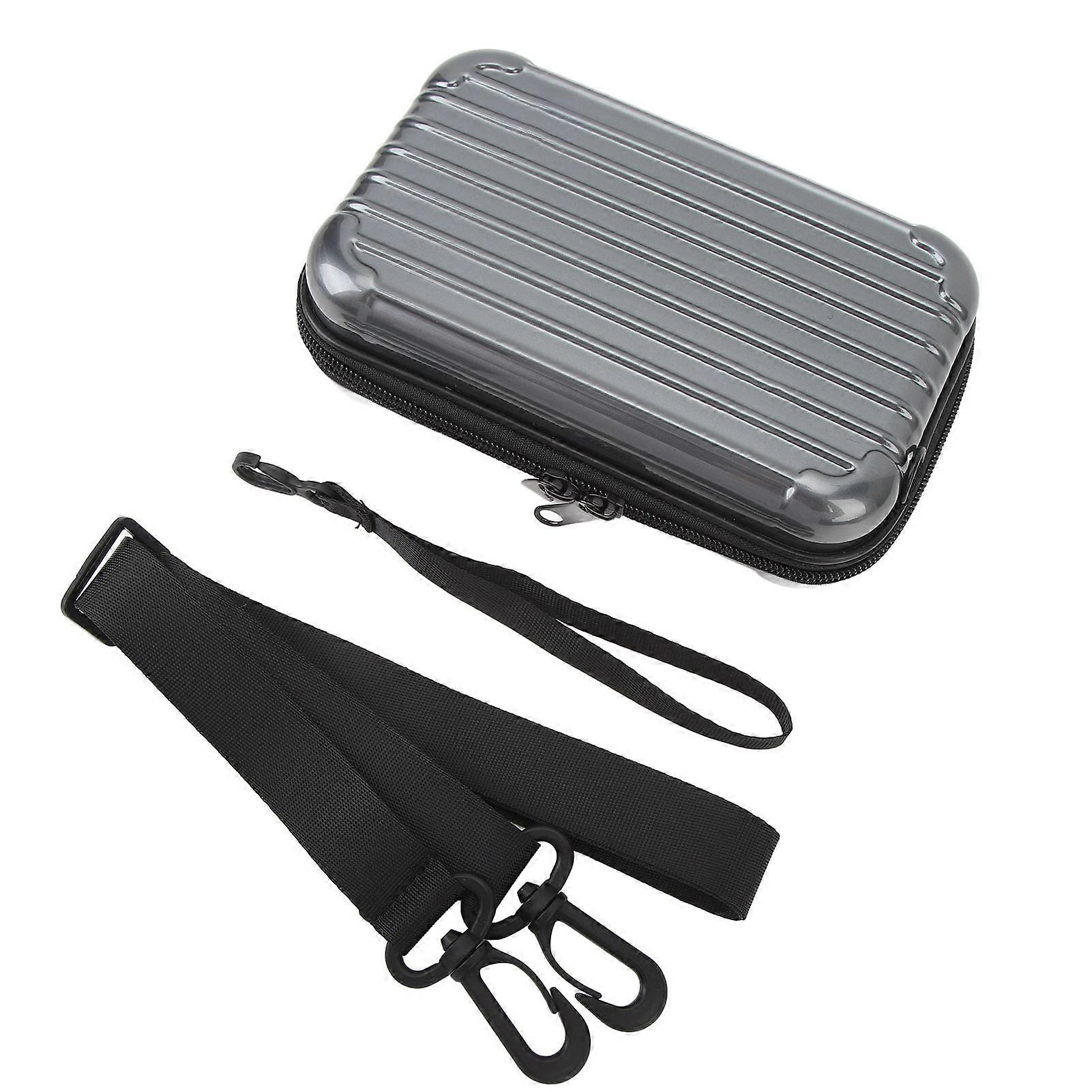 Hard Carrying Case Storage Case Carry Bag Portable PU Storage Protective Bag for Osmo Pocket 3 Grey