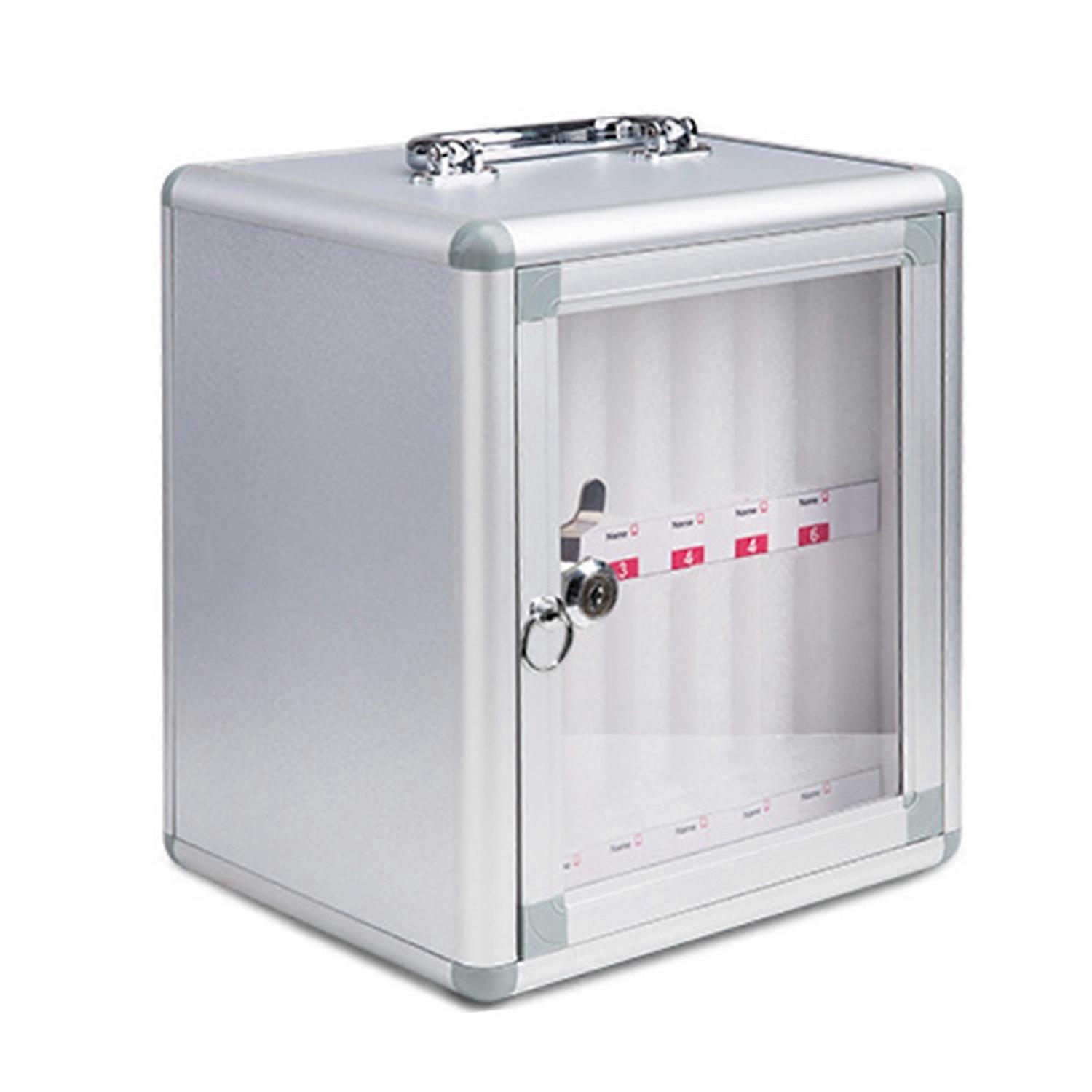 Cell Phone Holder Storage Box Cotton Lining Design Multiple Compartments Phone Lock Box Cell Phone