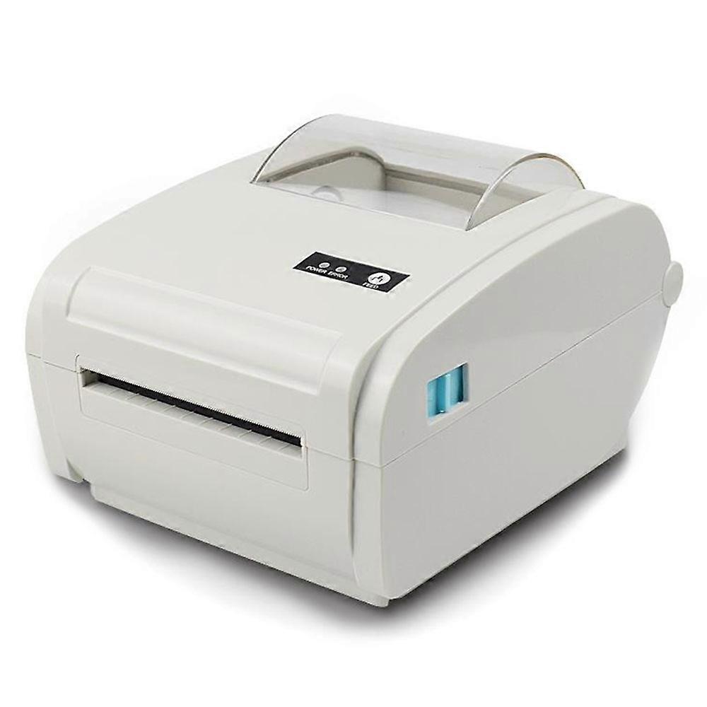 ZJ-9210 110mm Thermal Label Printer Portable Mini Label Printer USB Bluetooth Interface - Grey White