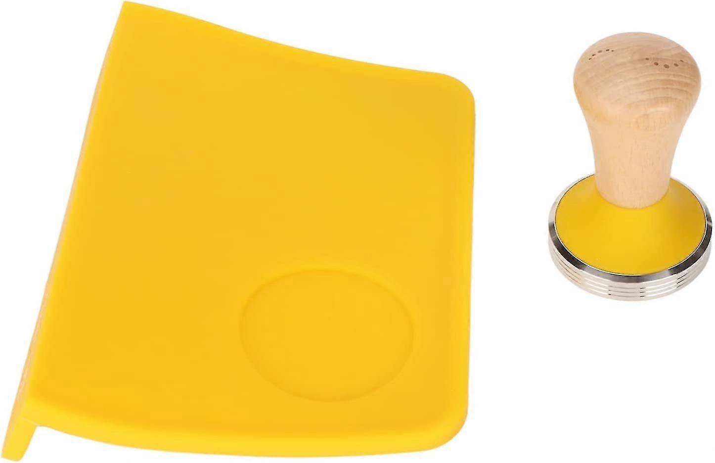 Tamper Proof Silicone Seal Wooden Handle Press Hammer Wear Resistant Durable Safe And Odorless For Coffee Pressing 58mm