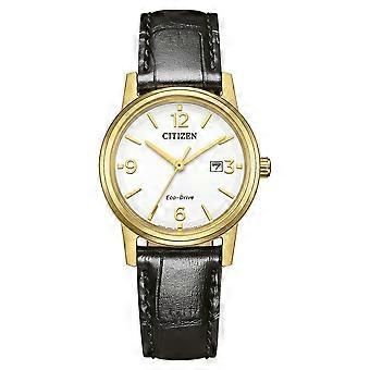 Citizen - EW2722-01A - Armbanduhr - Damen - Solar - Leather