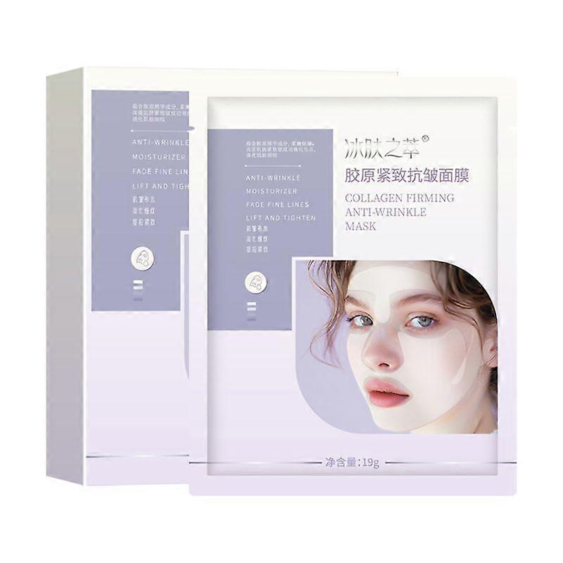 3D Lifting Collagen Full Face Tension Gel Mask, Bio-Collagen Real Deep Lifting Mask, Korean Collagen Face Mask Improve Skin Elasticity, Firming and Mo