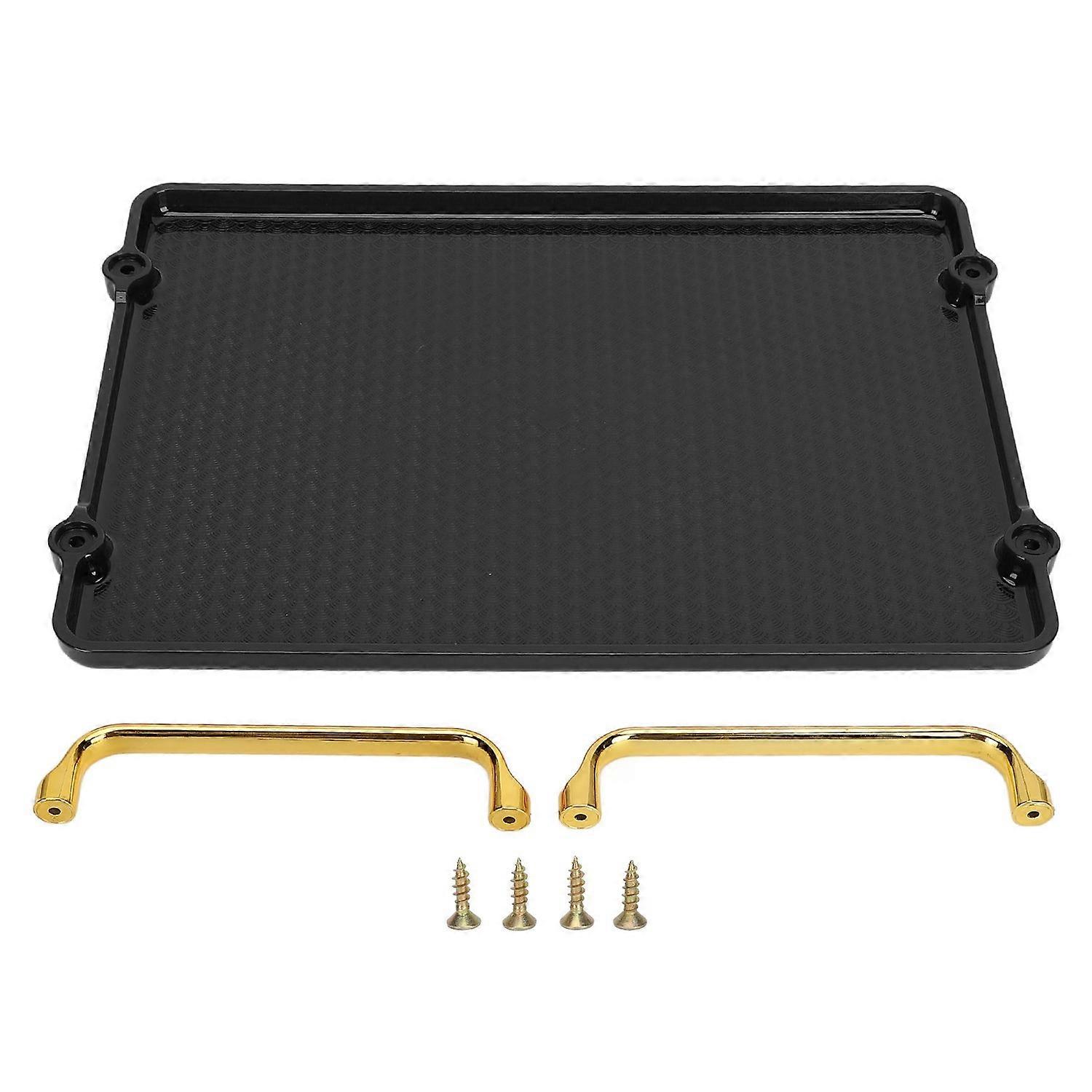 Decorative Tray Elegant Exquisite Texture Ergonomic Serving Tray with Handles for Beauty Products Bl