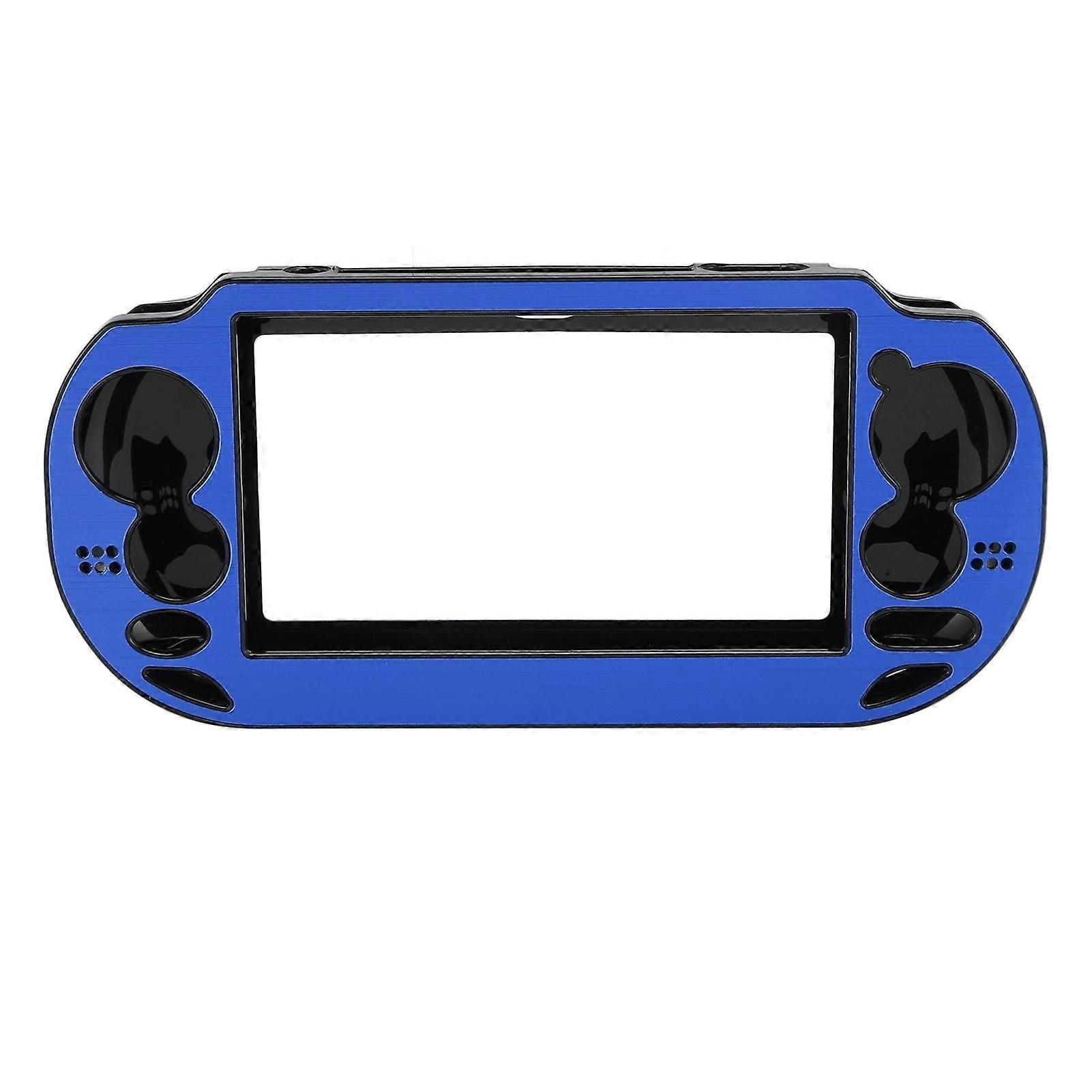 Game Console Protective Case Waterproof Shockproof Metal Console Case Cover for Vita 1000 PSV 1000 Blue