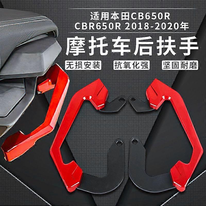 HaKeLai مناسبة لهوندا CB650R CBR650R تعديل دراجة نارية مقعد خلفي مسند ذراع خلفي يتحرك مقبض السيارة القوس الملحقات