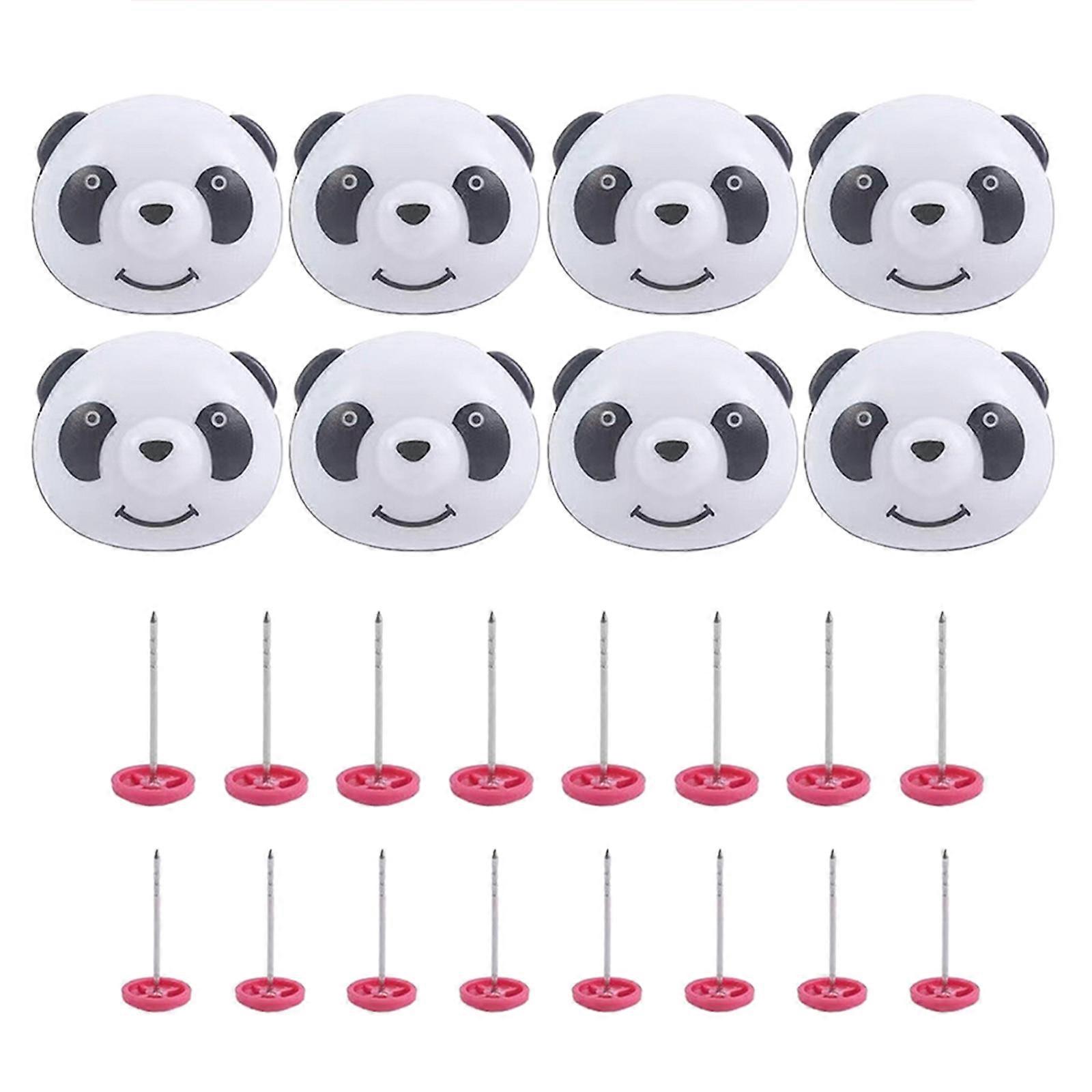 8x/Set Reusable Panda Quilt Holder Clips Practical Duvet Pins Quilt Fixing Buckles Blankets Fastener Clips for Home Dorm
