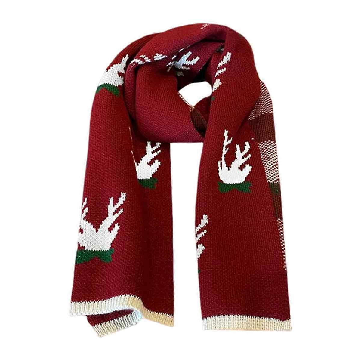 Weihnachten Strickschal, Infinity Style, Thermodecke Schal