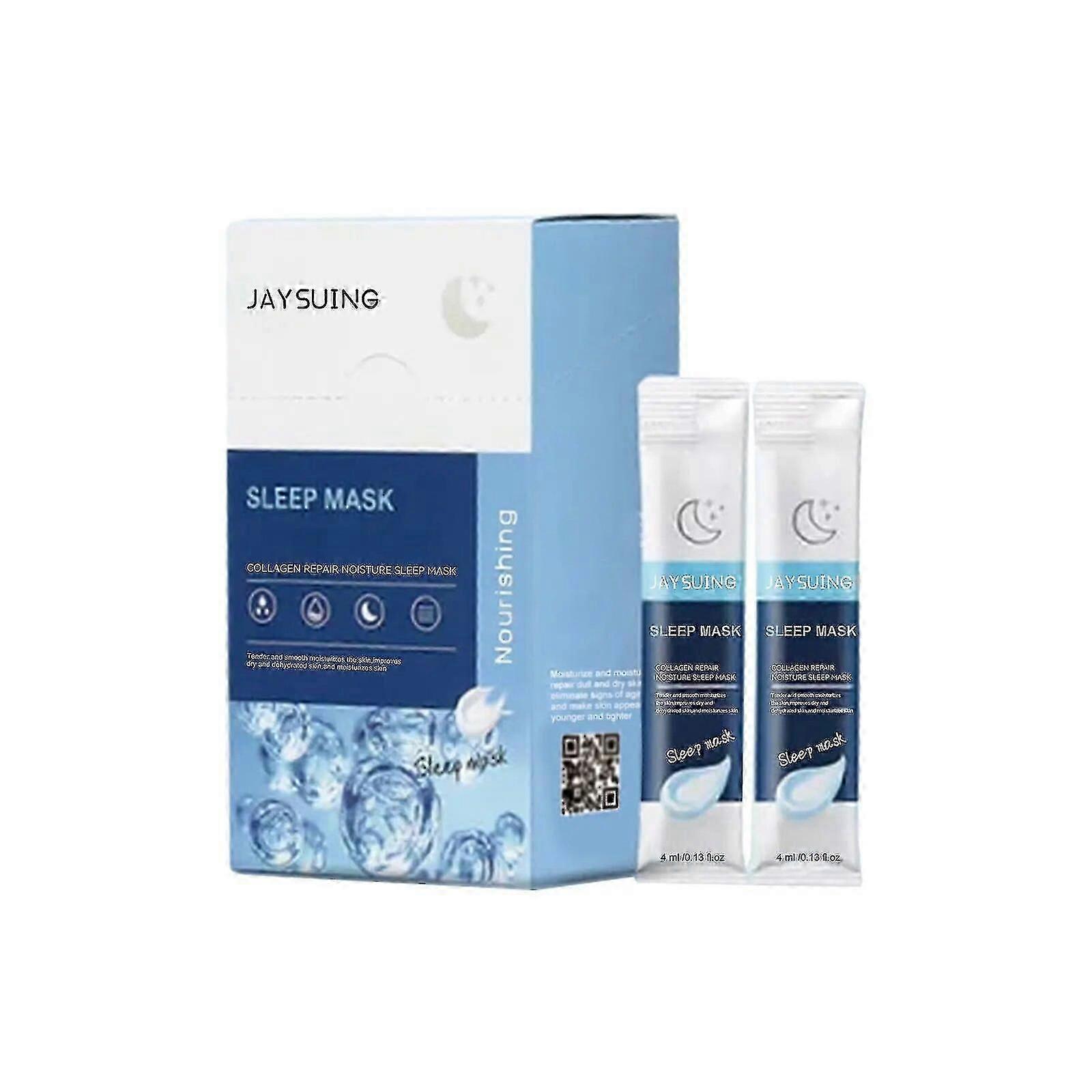 2024 NEW Jaysuing Collagen Firming Sleep Mask Deep Moisturizing Hydrating Anti Wrinkle Fade Fine Lines Night Repair Korean Wash-Free Mas