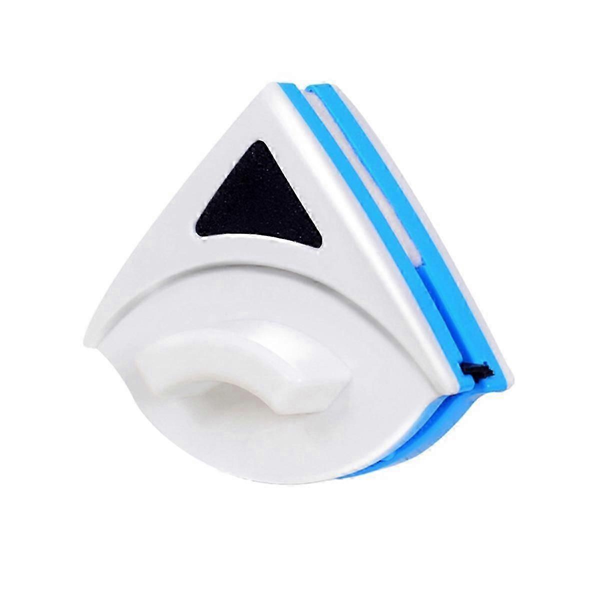 Blue-Double-Side Magnetic Glass Wiper Window Cleaner Surface Cleaning Brush Triangle Cleaning Tools