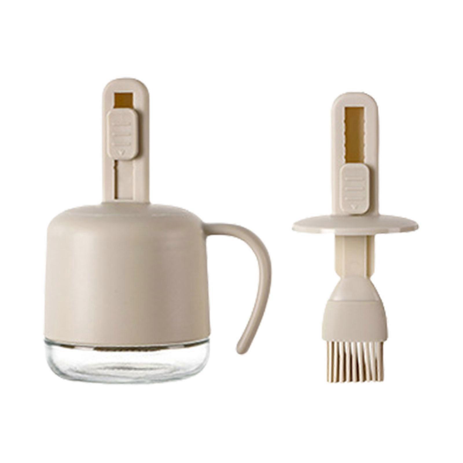 2pcs漏れ防止ガラス調味料瓶格納式スプーン漏れ防止ガラス瓶付き効率的なキッチンスパイスオーガナイザー