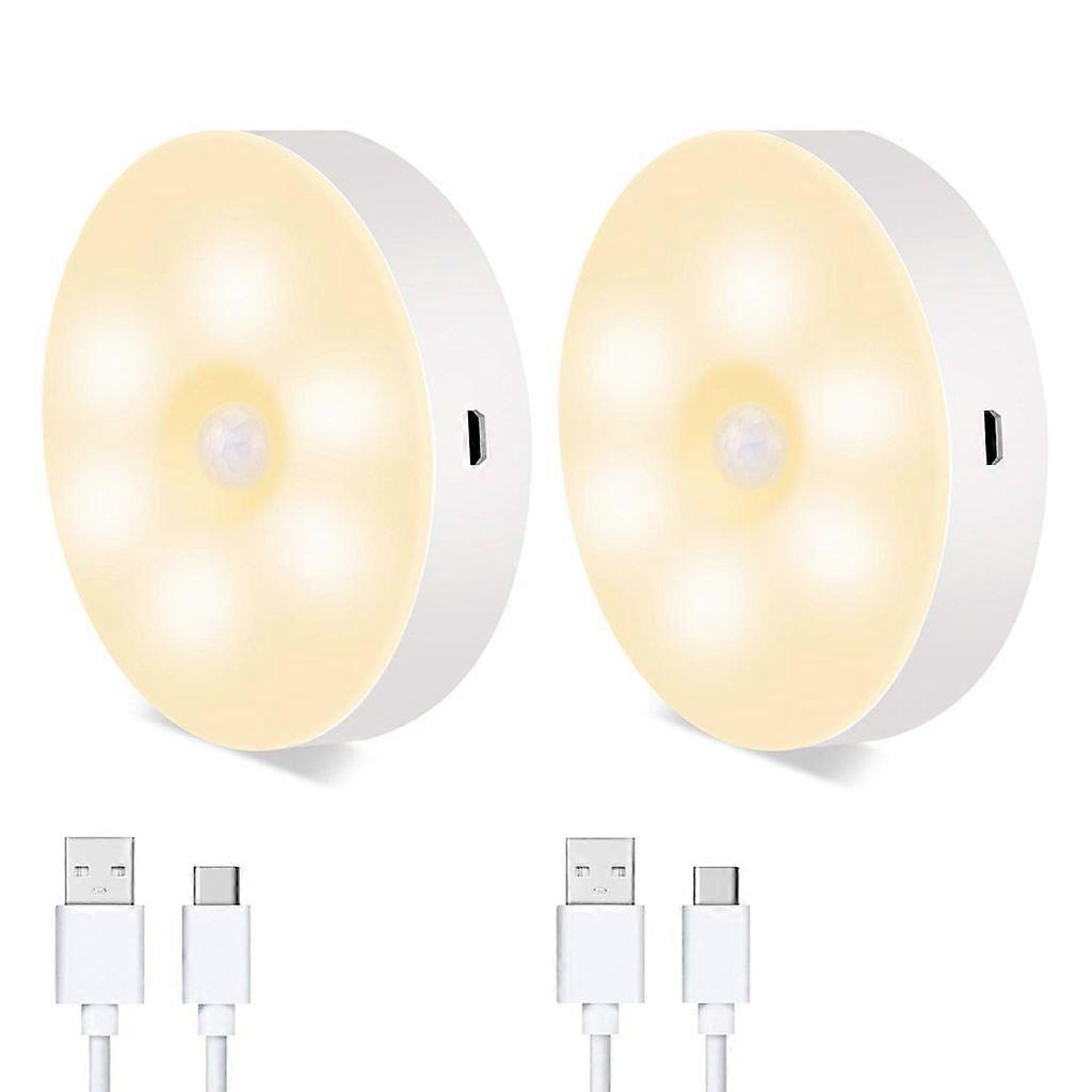 Motion Sensor Rechargeable Puck Light For Under Cabinet