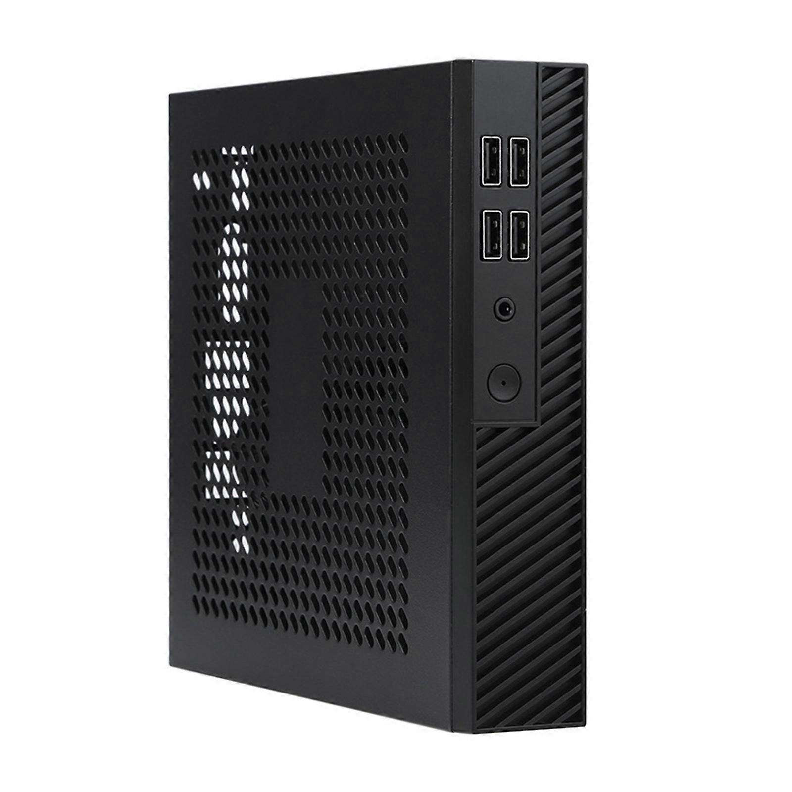 DX01 Thin Mini ITX Desktop Computer Chassis Thin Half Height Computer Chassis Portable Desktop Computer Case Chassis