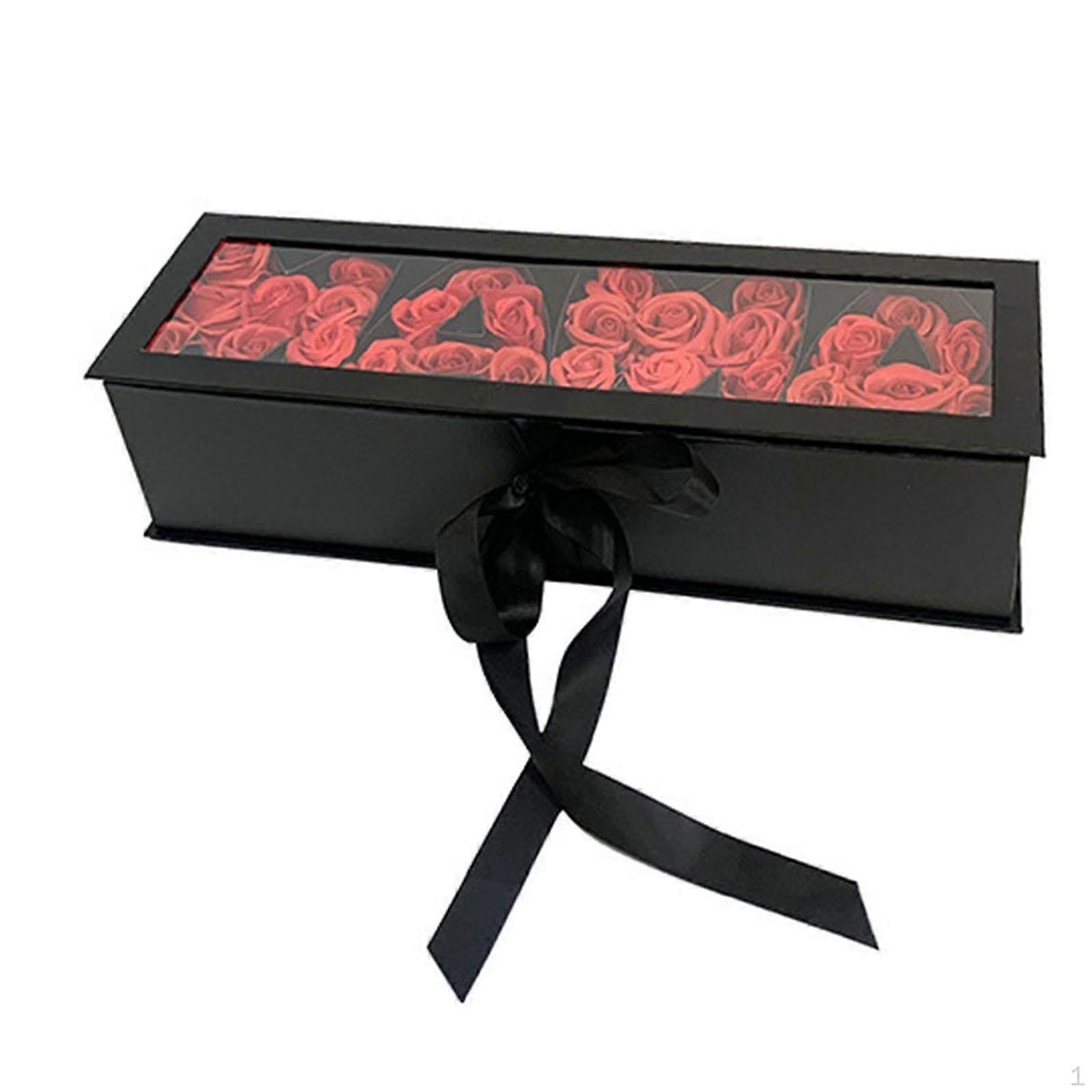 Blank Mom Letter Shaped Fillable Souvenir Gift Box Mother's Day Paper Soap Packaging for