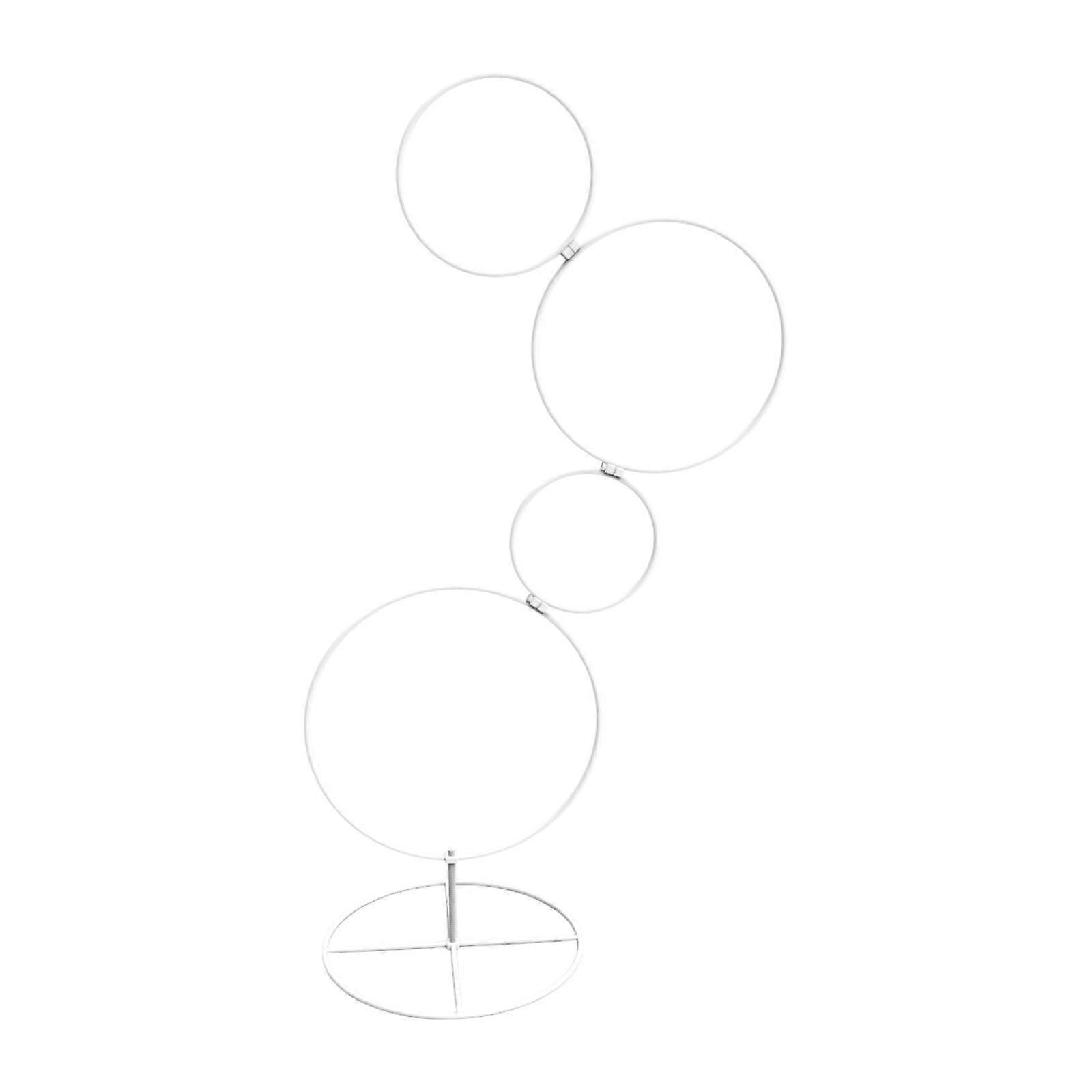 Flower Display Stand Round Backdrop Rack Modern Centerpieces Flower Arrangement