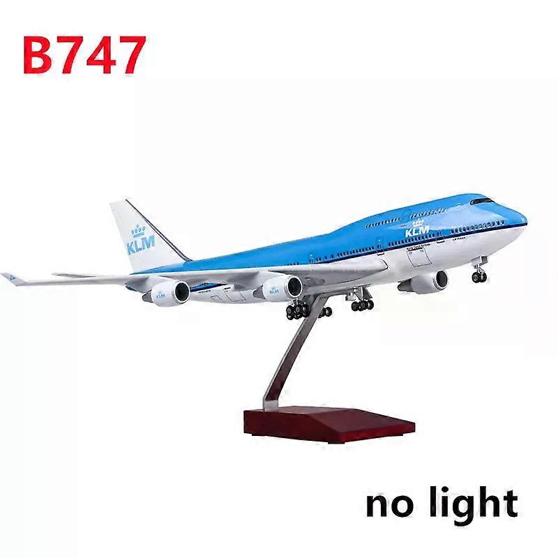 747 KLM Airplane Model Kits 47CM B747 Diecast Metal Model Plane for Adult (with Stand) Airlines Model for Aviation Enthusiasts