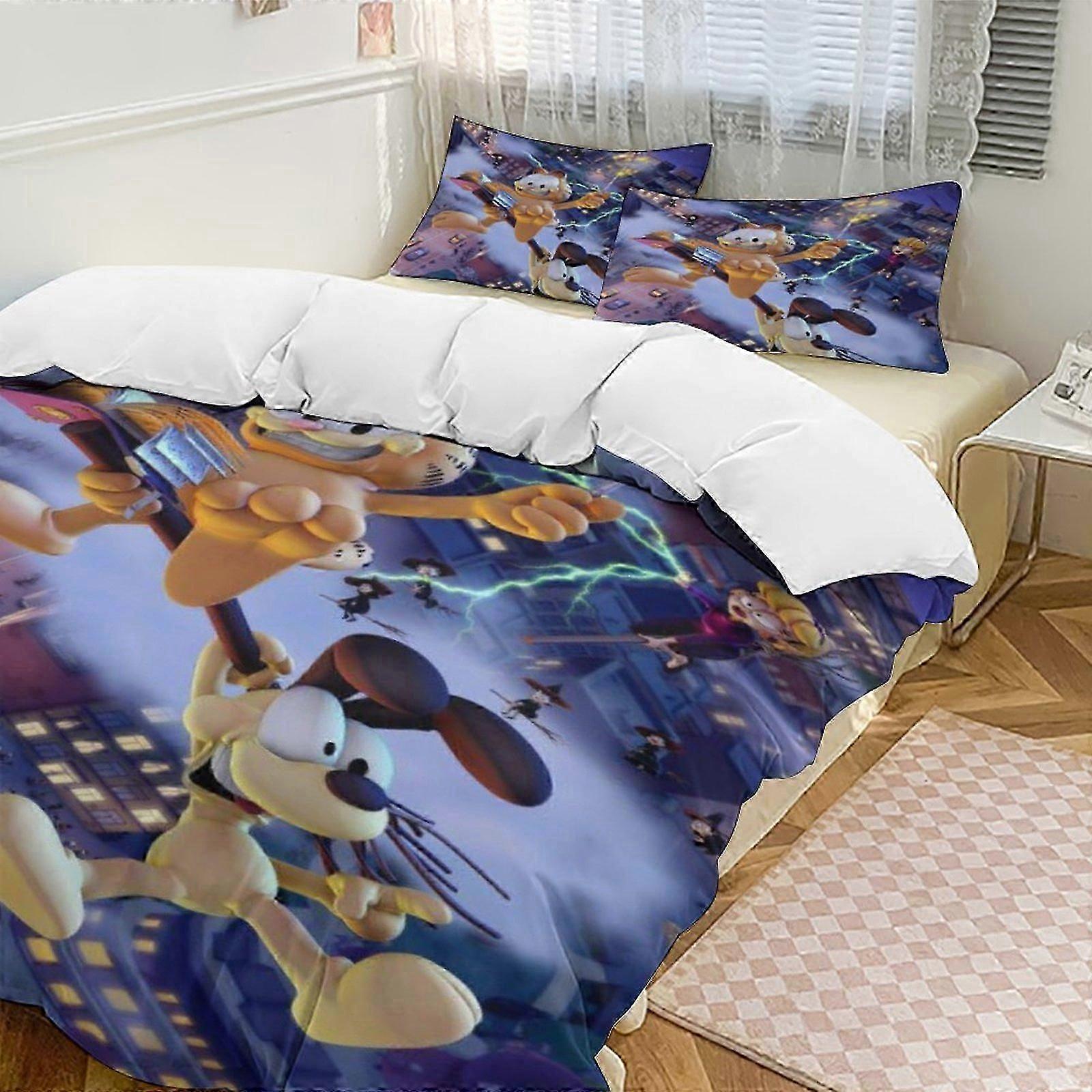 a2783 Prostěradla The Garfield Povlečení Set povlečení s kresleným motivem Dětský pokoj Prostěradla iip2783