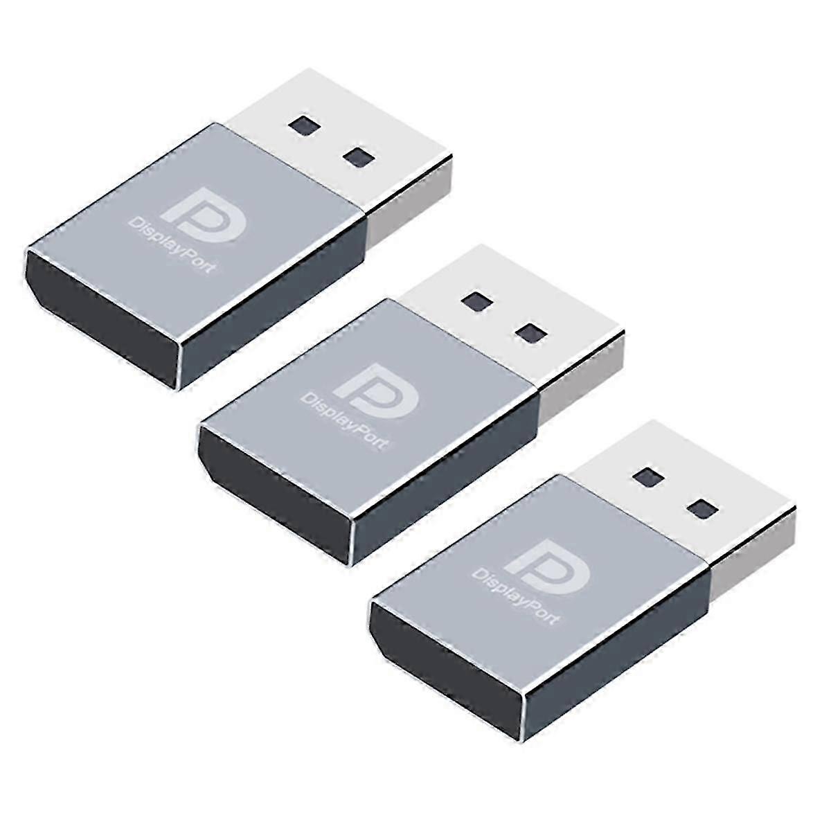 3Pcs 4K Displayport Dummy Plug DP Virtual Display EDID Headless Ghost Emulator Graphics Card Cheate