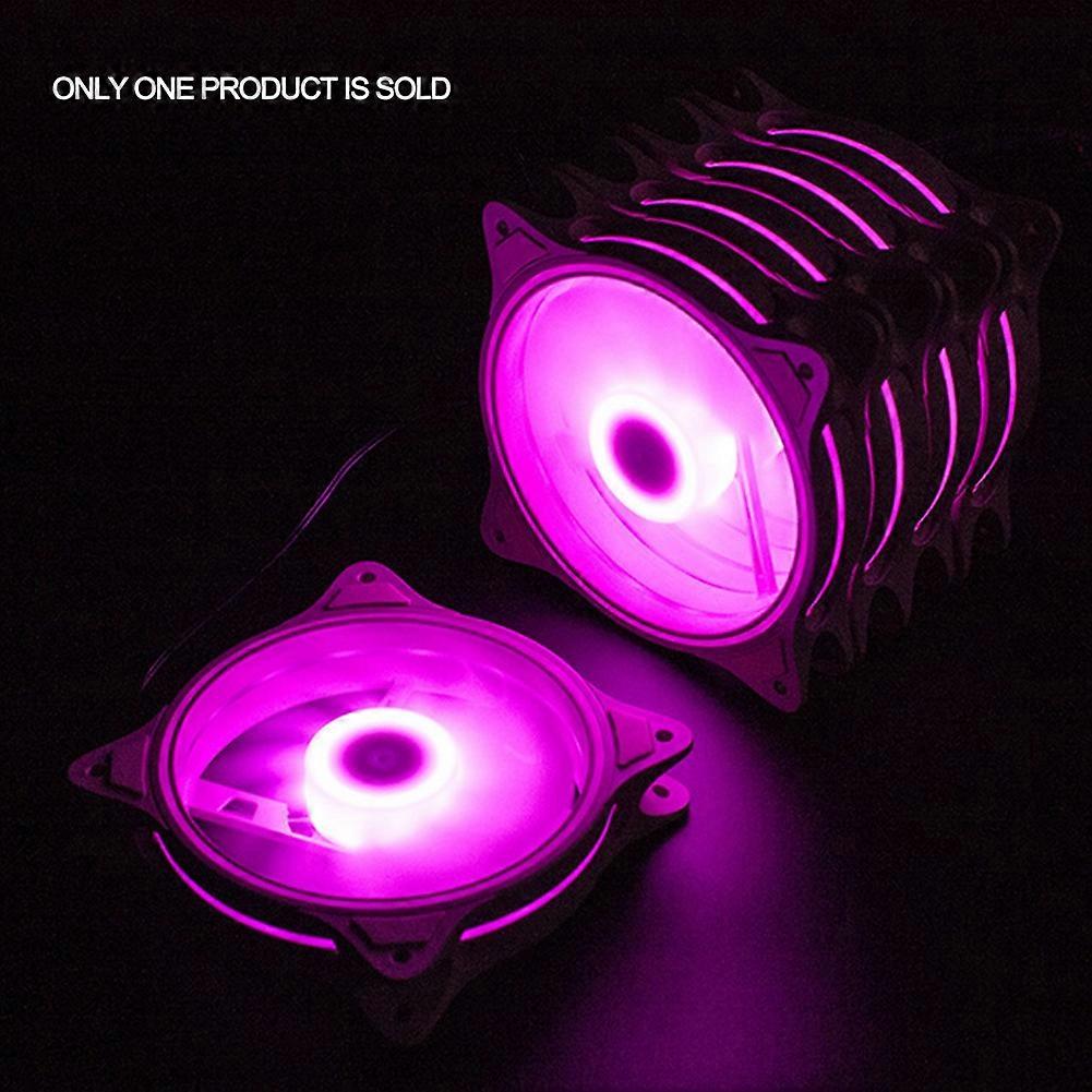 12Cm Pink LED Silent High Wind Volume Computer RGB Cooling Fan