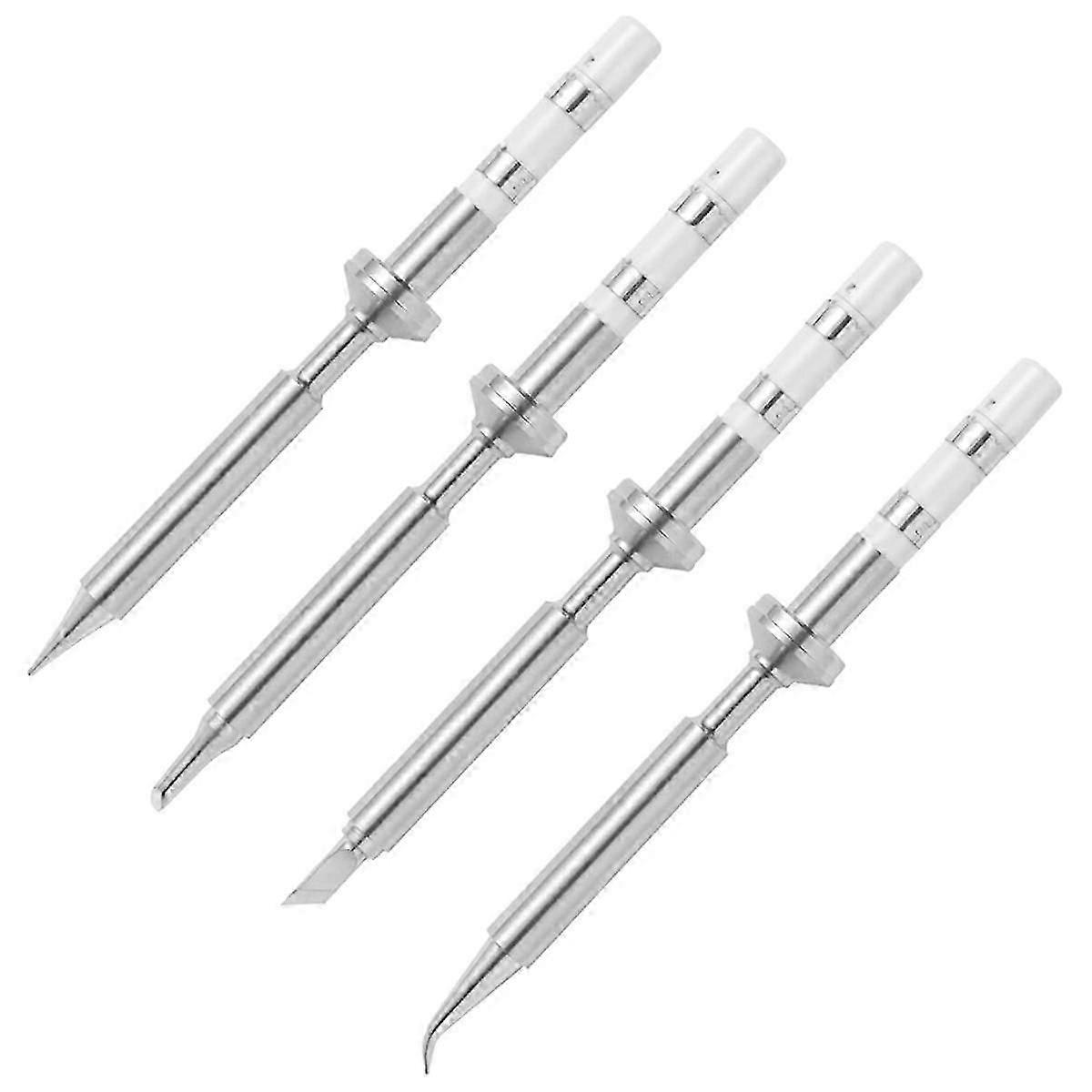 4 قطع مصغرة قلم رصاص لحام الحديد نصائح استبدال لصنوبر مايكرو لحام الحديد ، PTS200 / TS100 المحمولة لحام القلم أداة