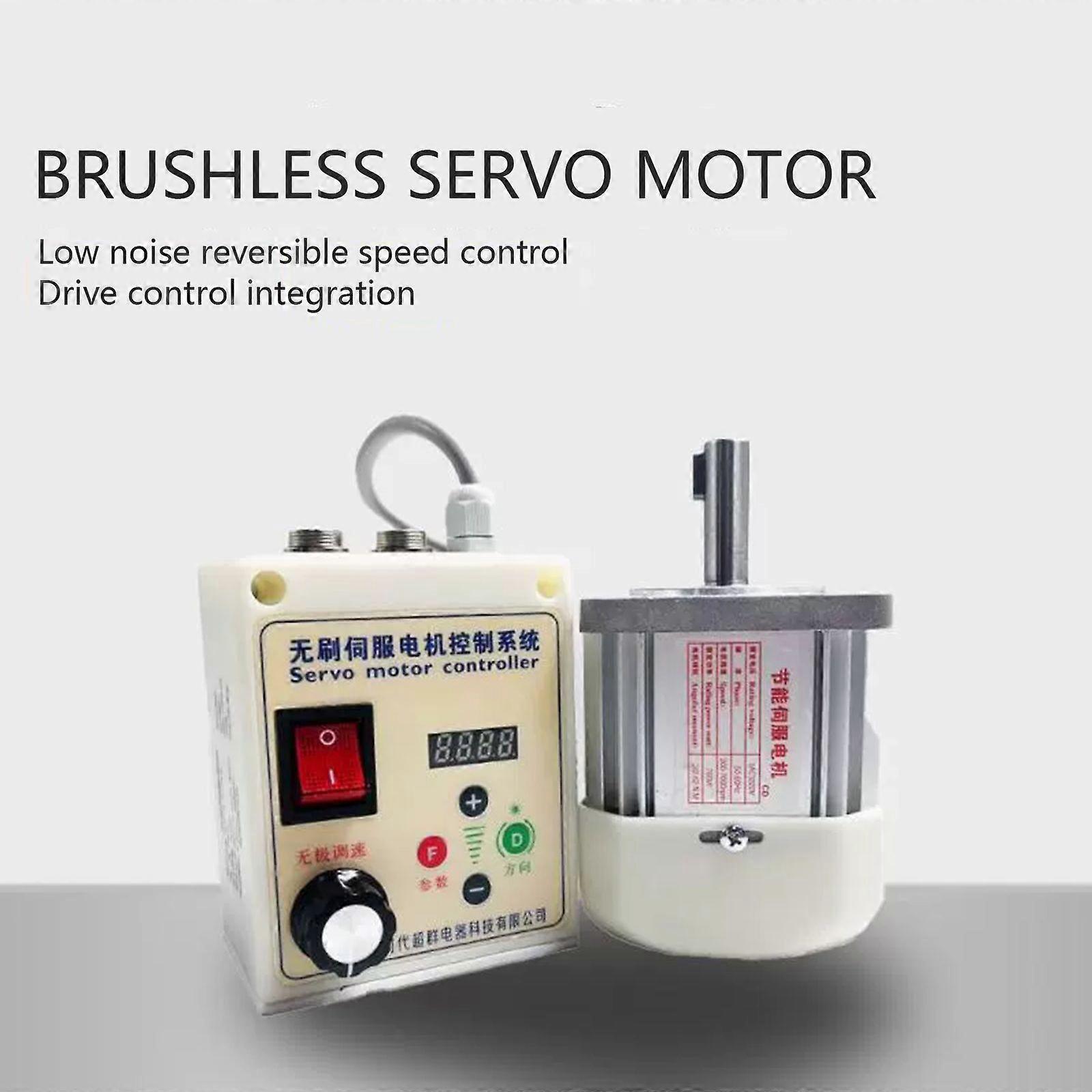 110V 1100W Lathe Switch Brushless Motor Face Mount Servo Motor Controller Driver
