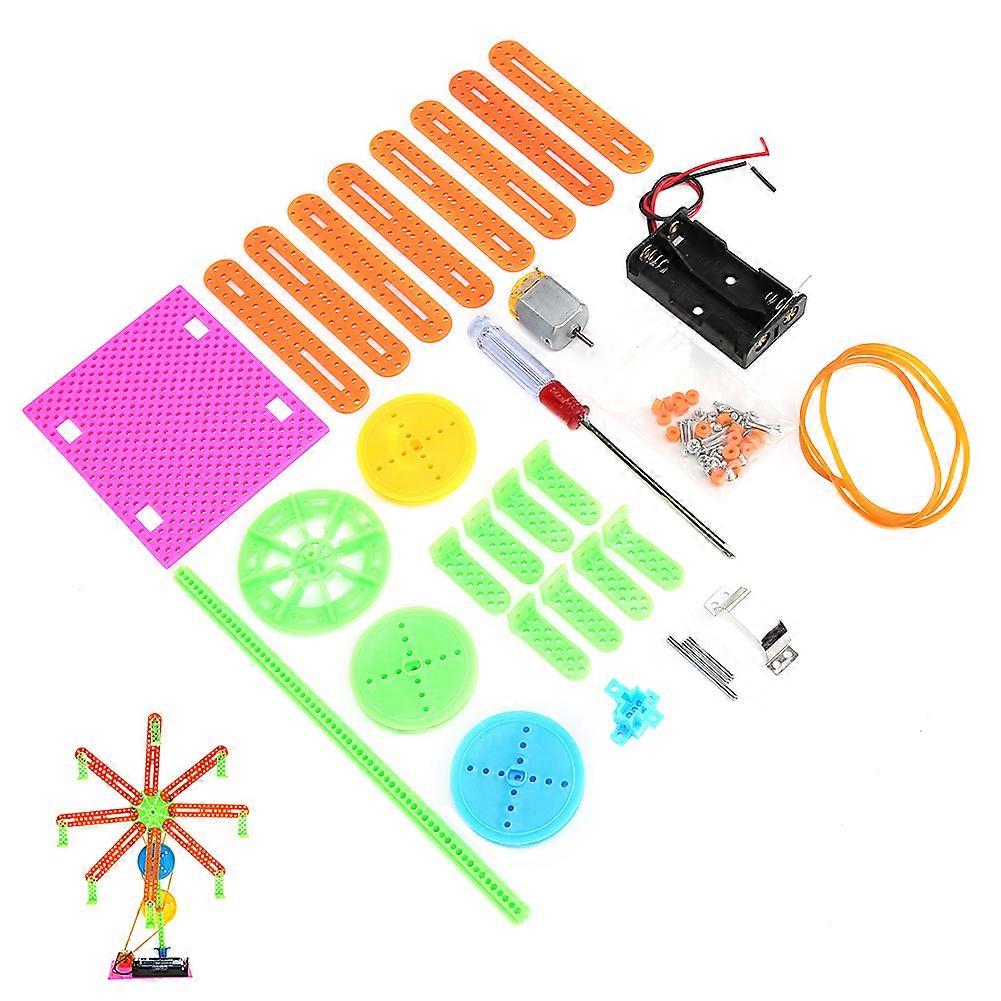 Assembled Educational Model Toy Children DIY Electric Ferris Wheel Science Technology Tool