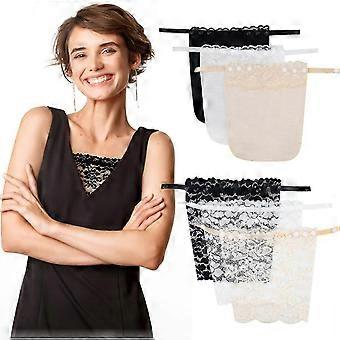 Lace Clip-on Bra Inserts for Lady Mock Camisole - 6 Piece Privacy Panels