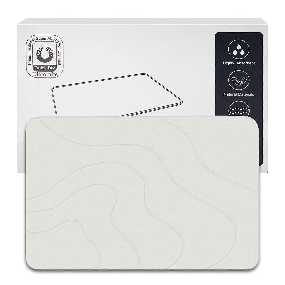 Non-Slip Quick-Drying Bath Mat Size 23.7 x 15.4 Inch For Bathroom And Shower, Rectangular Design