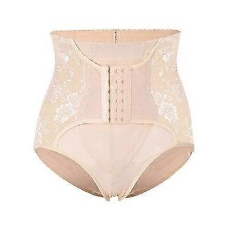 Frauen Butt Lifter Shapewear Hohe Taille Bauchkontrolle Körper Shaper Höschen Blumen Jacquard Haken Gürtel Unterwäsche Höschen Farbe XL