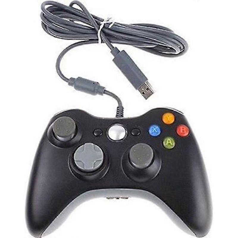 Wired Controller For Xbox 360 Console - PC Windows 2000-ME-XP-Vista-7-8 Black