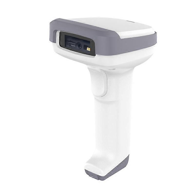 Deli 14952 Supermarktkassierer Eindimensionale QR-Code-Scanpistole, Modell: Weiß Wireless