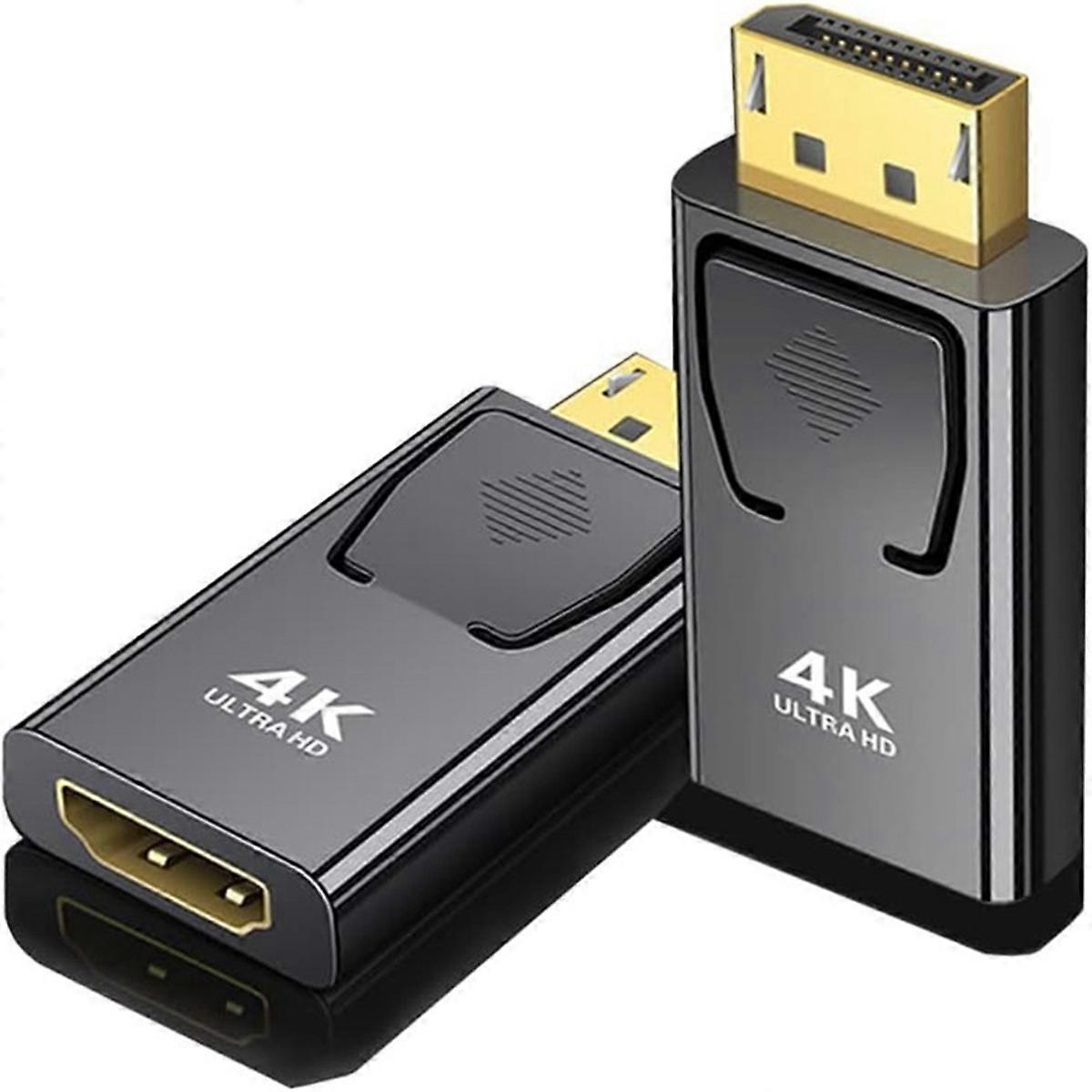 4K Dp to -Compatible Video Adapter Displayport Male to -Compatible Computer TV Monitor Converter for PC TV