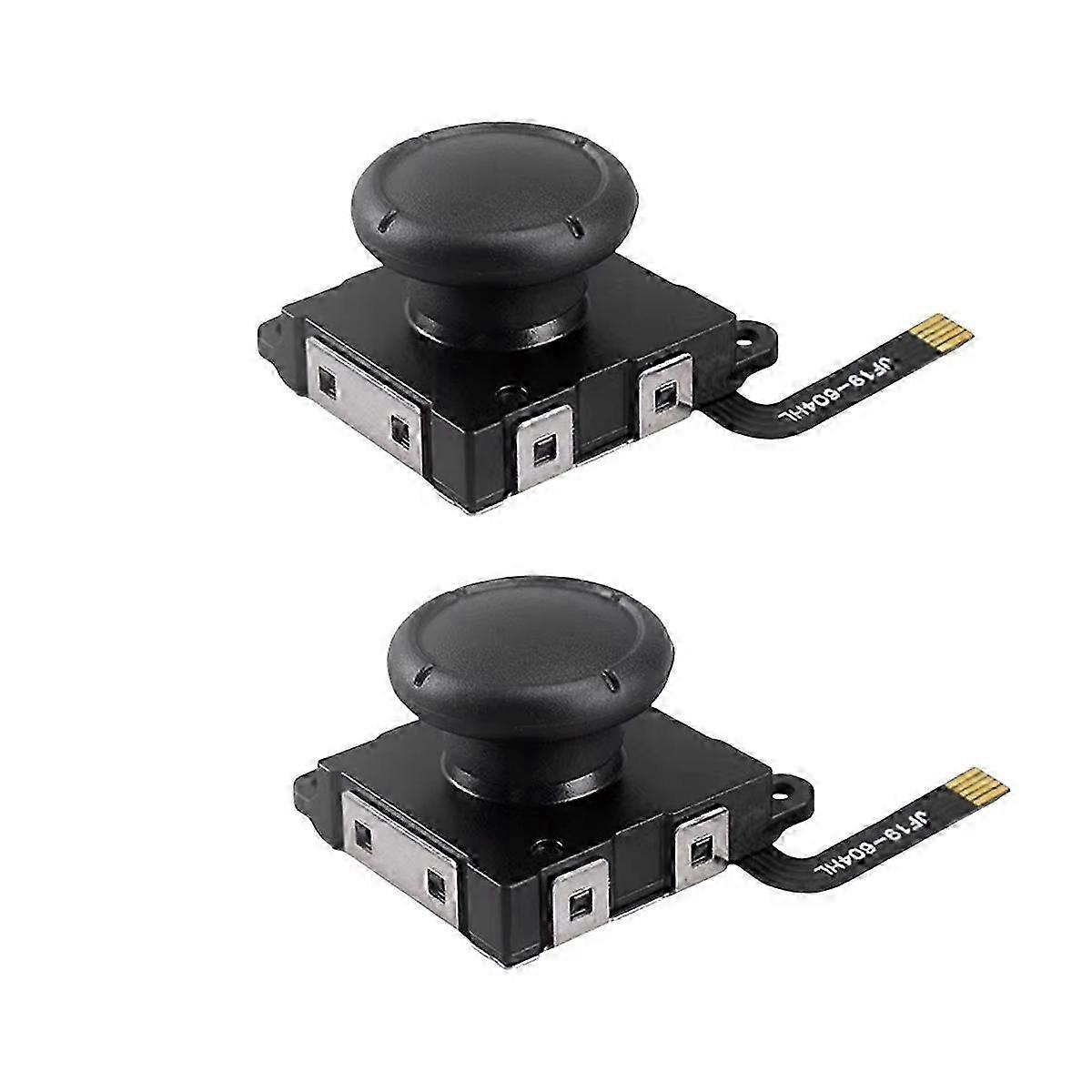 2-Piece Hall Effect Joystick Switches with Analog Thumb Sticks for Lite & OLED Joycons - Zero Drifting & Hall Magnetic Sensor
