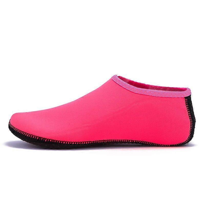 Snorkeling Beach Socks and Shoes Quick Dry Soft Bottom Diving and Swimming Socks XL(Red)