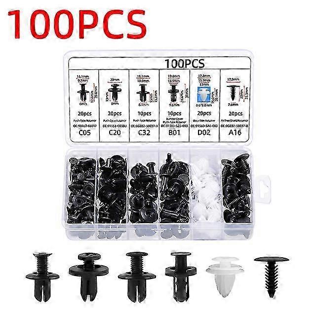 Car Plastic Retainer Clips Automobile Fender Push Pin Rivet Door Trim Panel Retainer Automobile Bumper Mixed Size Fasteners Tool