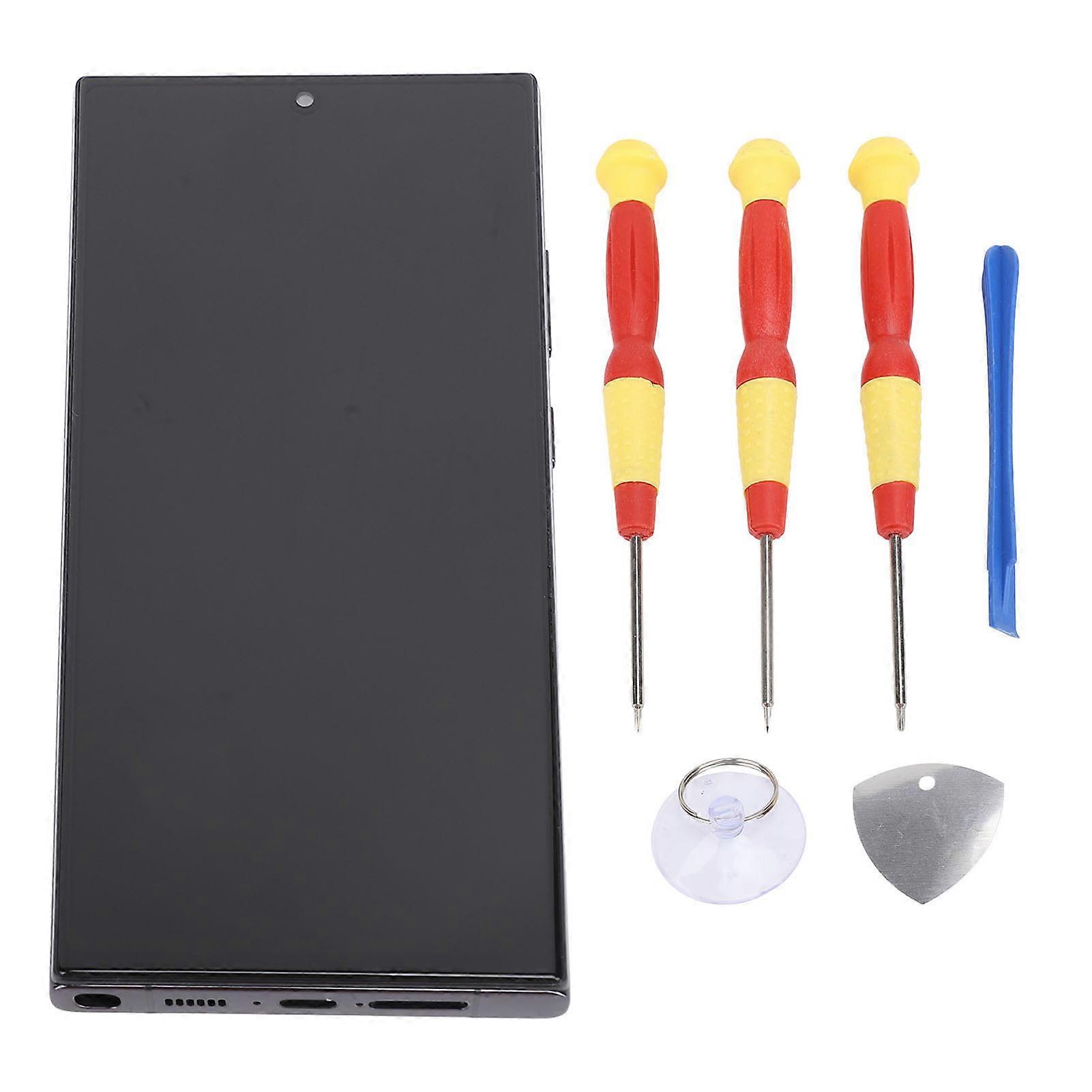 Phone TFT Replacement for S23 Plus US Version Touch Screen Digitizer Assembly Repair Parts with Frame Tools