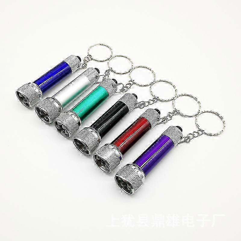 6pcs Keychain Flashlight Portable Led Mini Flashlight Light Keyring Torch Keychain Lamp (mixed Color)